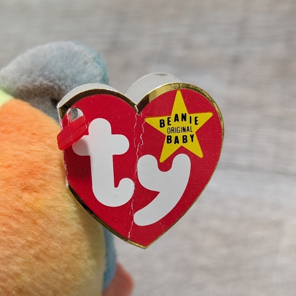 1993 TY Beanie Baby Garcia Original PVC Beads Grateful Dead - Picture 3 of 7